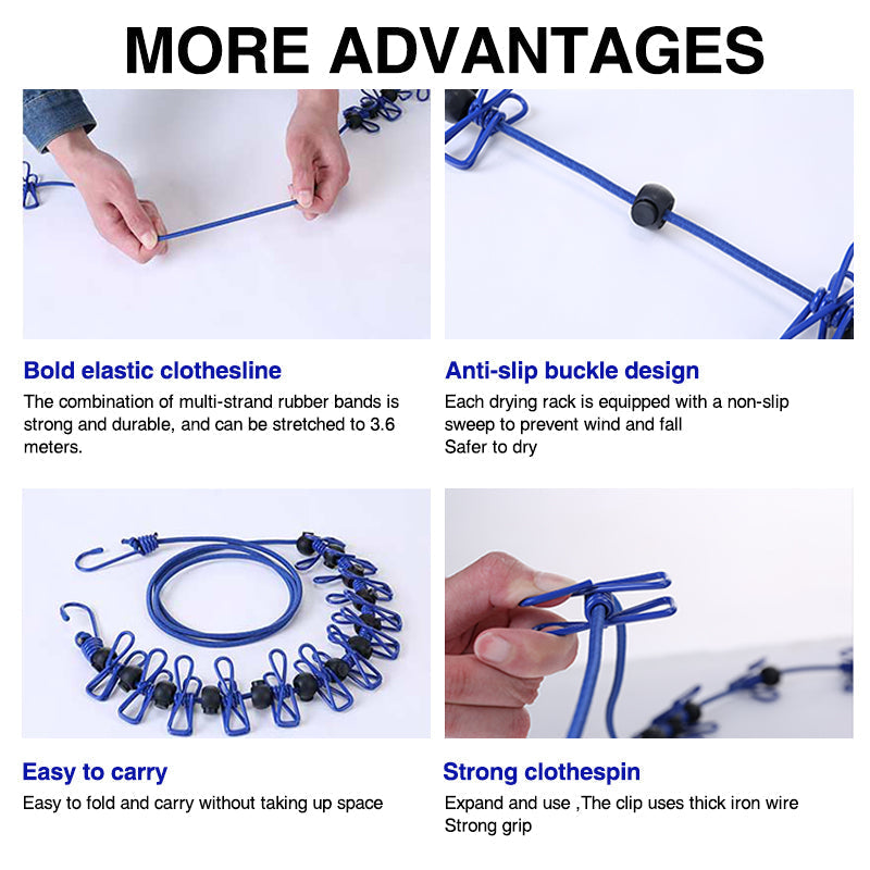 Kompakte und vielseitige Reise-Wäscheständer