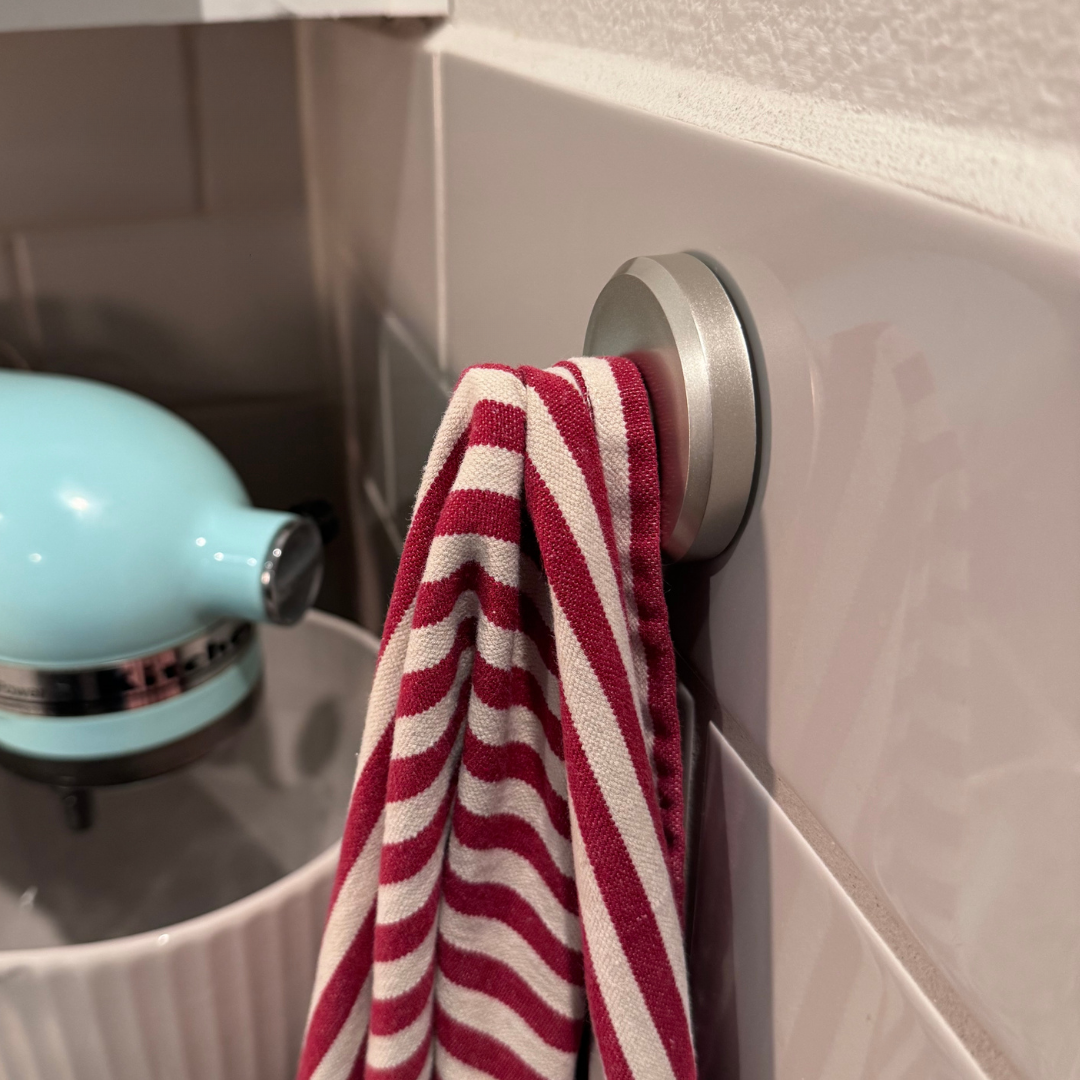 Gancho de ventosa ultra-adherente, reposicionable a voluntad